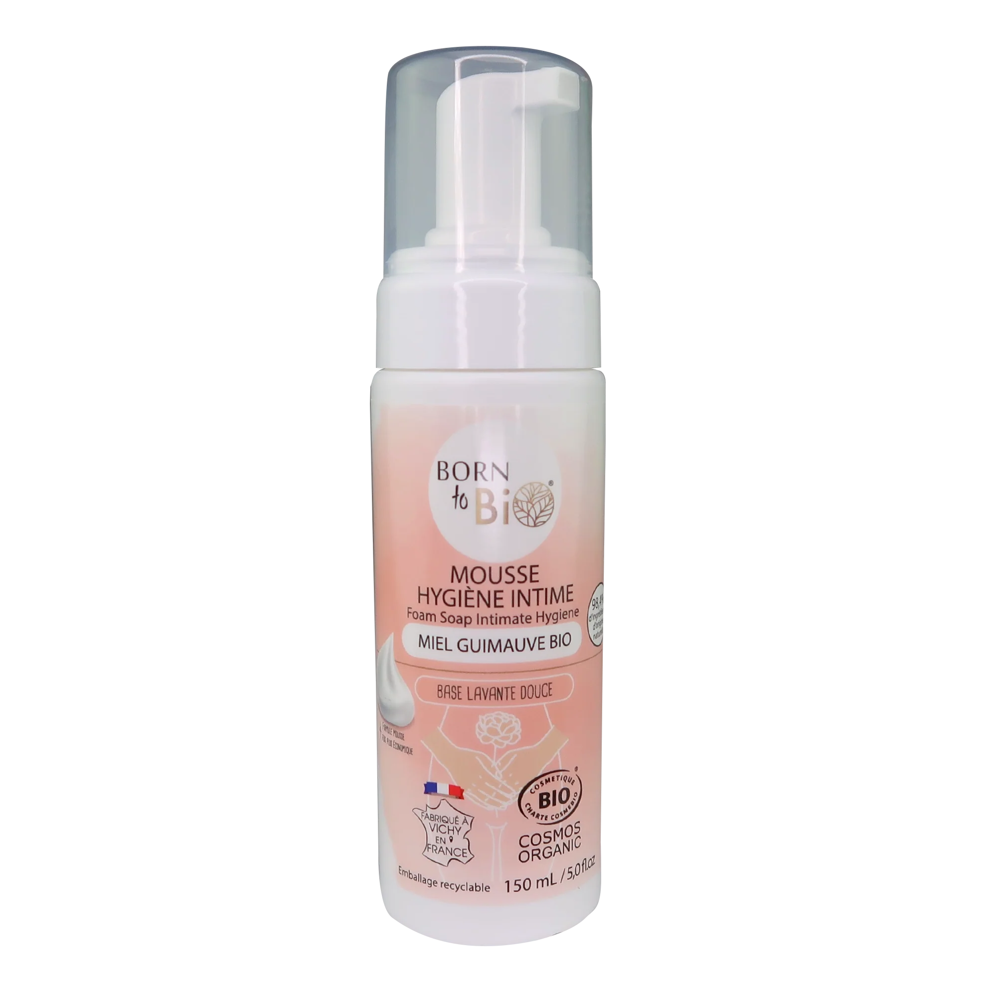 Mousse Hygiène Intime Miel et Guimauve - Certifiée Bio-0